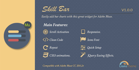 Skill Bar - Dynamic Graphics of Horizontal Bars.