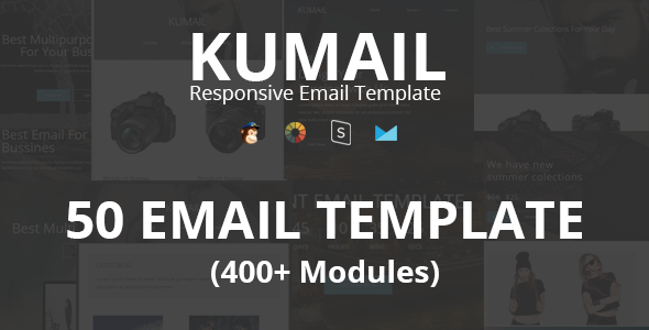 Kumail - Multipurpose Responsive Email Template + Stampready Builder