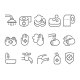 Hygiene Line Icons Set