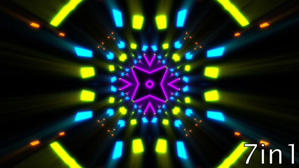 Videohive Neon Lights VJ Loops 19523852