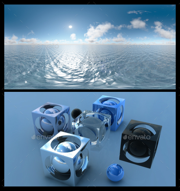 Ocean Blue Clouds 13 - HDRI - 3DOcean Item for Sale