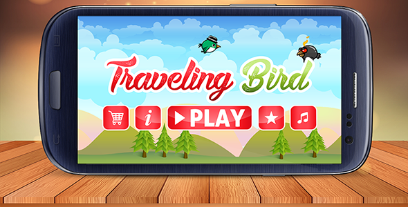 The Traveling Bird - Endless Android Game with Admob