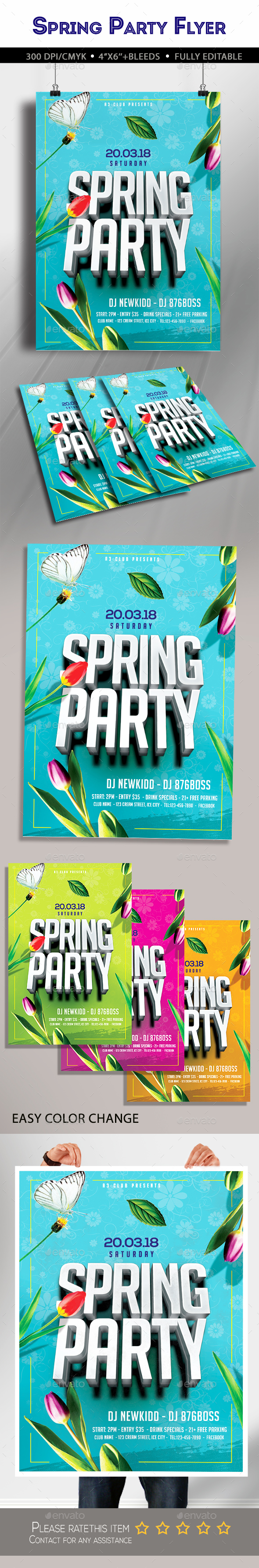 Spring Party Flyer