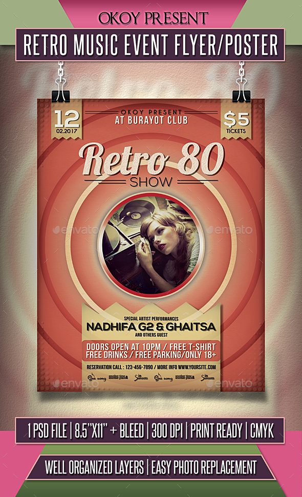 Retro Music Event Flyer / Poster