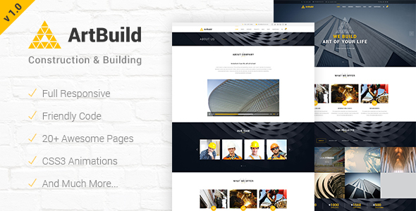 ARTBUILD | Construction & Building HTML Template