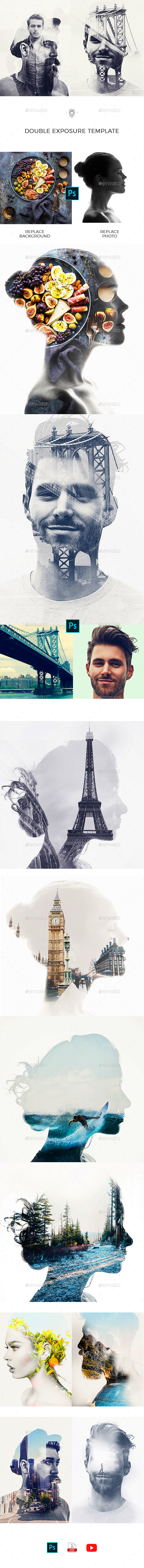 Graphicriver Double Exposure Template 19535826