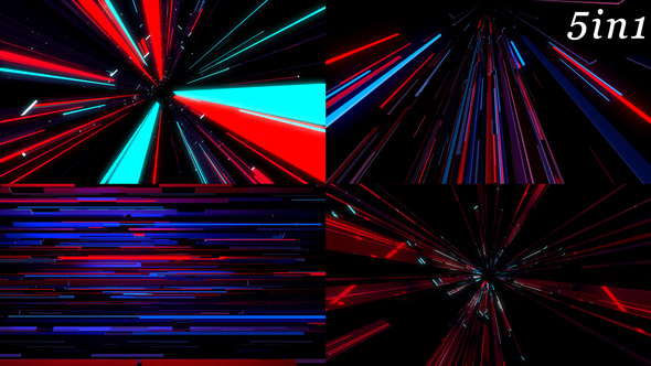 Videohive Stream Rays - VJ Loop Pack (5in1) 19537630