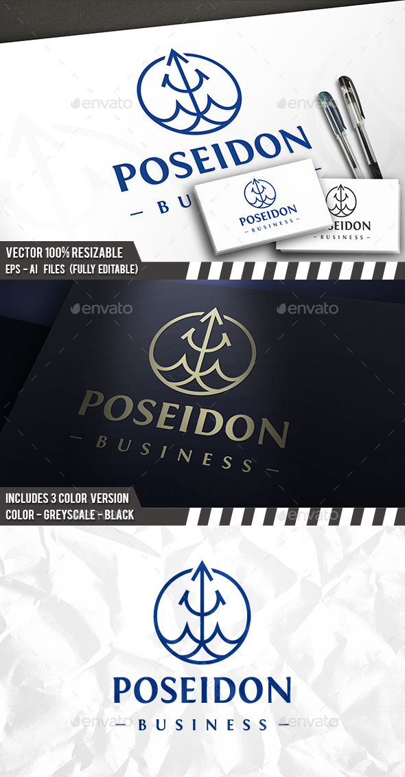 Poseidon Drop Logo