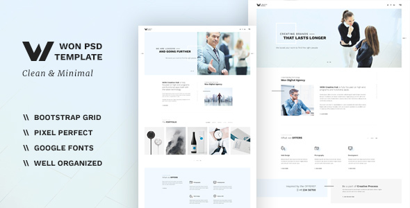 WON - Clean Multipurpose PSD