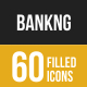 Banking Filled Low Poly B/G Icons