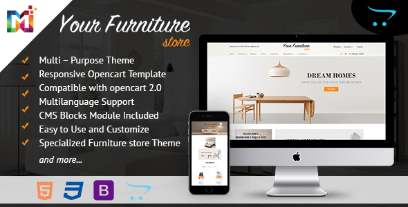 Responsive Multipurpose OpenCart Theme