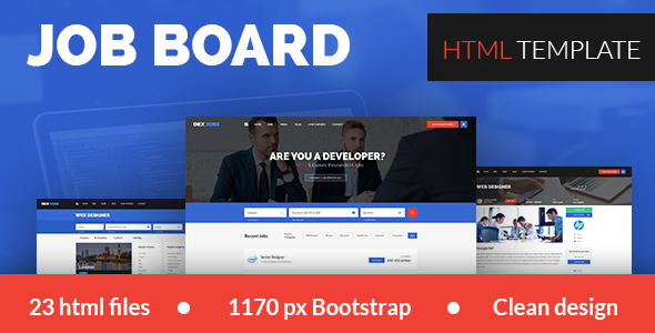 Dexjobs Job Board PSD Template