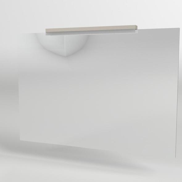 Bathroom Mirror with Neon Light - 3DOcean Item for Sale