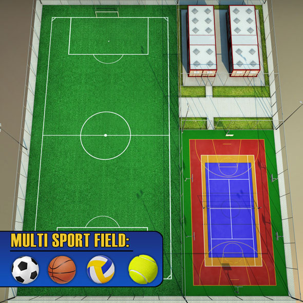 3docean Sport court arena centre pack 19556728