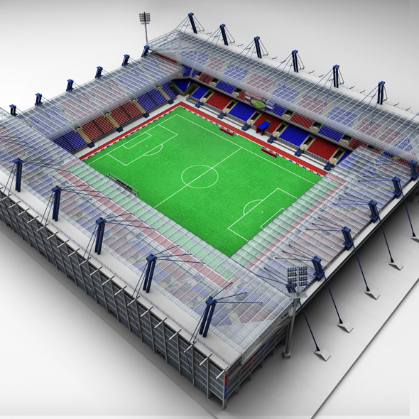 Soccer football stadium high detail - 3DOcean Item for Sale