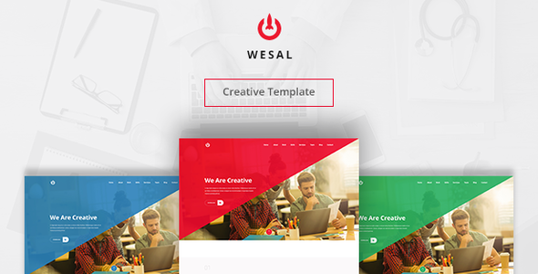 Wesal | Creative PSD Template