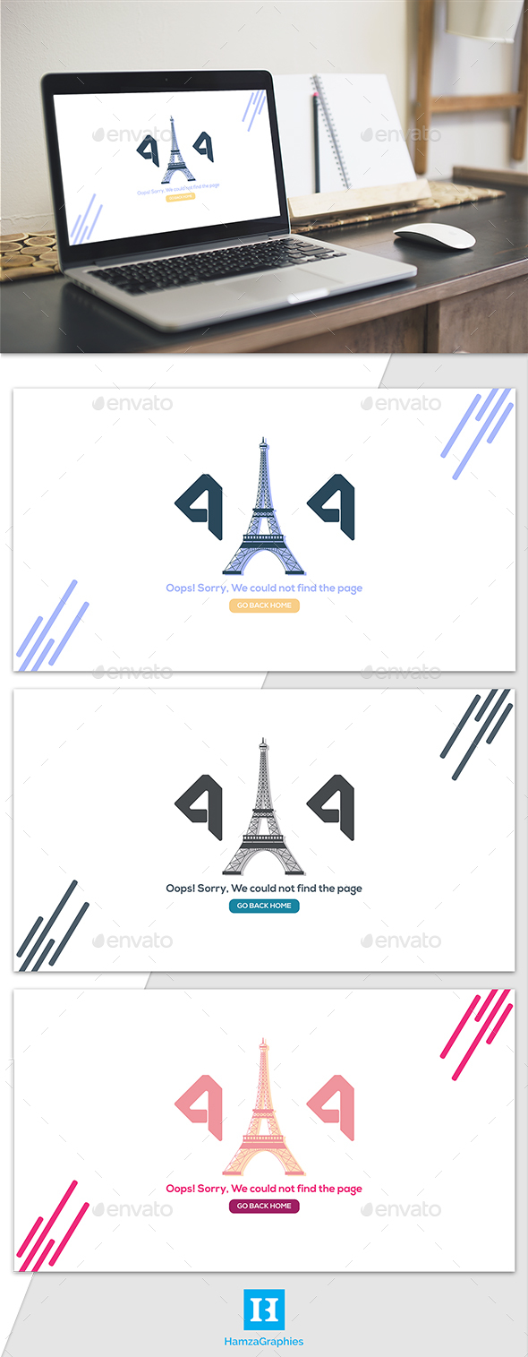Graphicriver 404 Paris 19563563