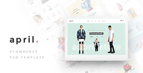April - Ecommerce PSD Template