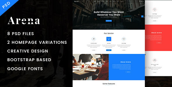 Themeforest Arena - Business PSD Template 16688574