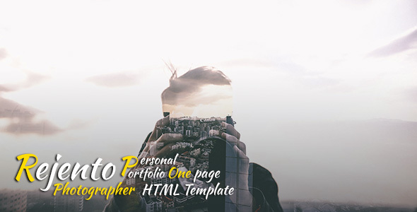 Themeforest Rejento Photographer - Personal & Portfolio One Page Html Template 19513078