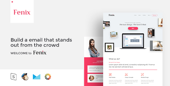 Fenix - Responsive Email Template Minimal