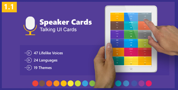 Speaker Cards - Talking UI Cards - jQuery Plugin