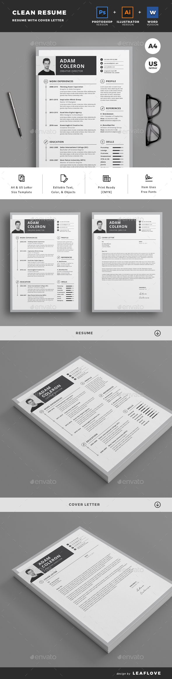 Graphicriver Resume 19581299