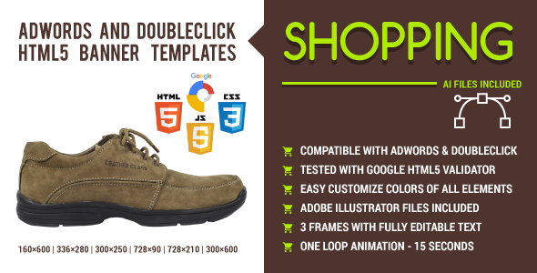 Shopping - AdWords and DoubleClick HTML5 Banner Templates