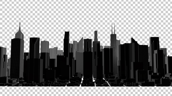 Videohive Night Panorama of the City 19587257