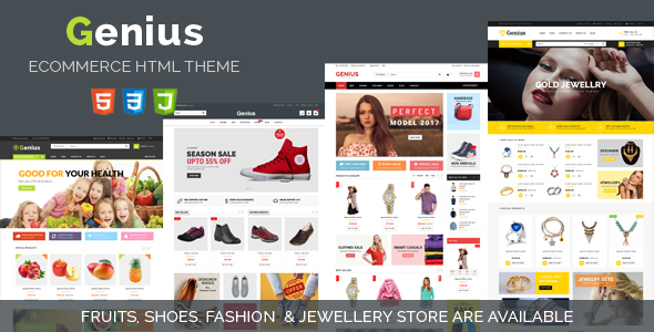 Genius | Responsive Ecommerce HTML5 Template