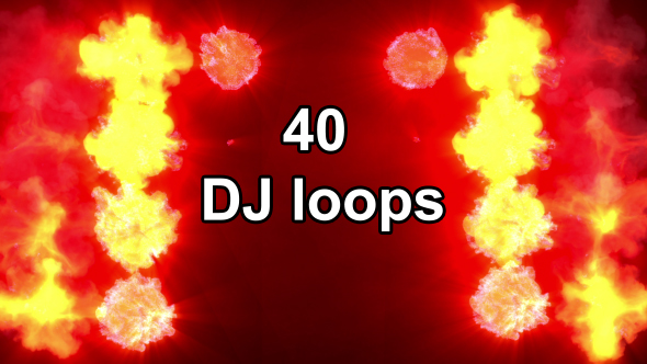 Videohive 40 DJ VJ Party Events Lights Loop 19592366