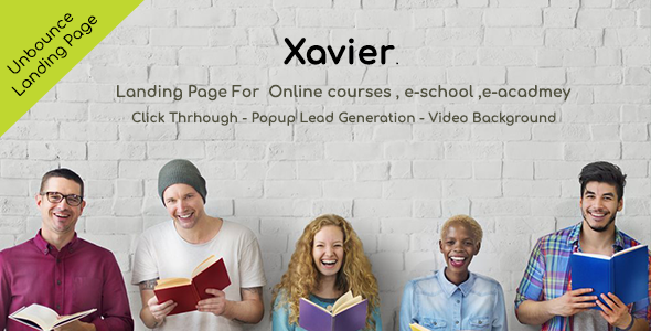 Themeforest Xavier Unbounce Landing Page 19592892