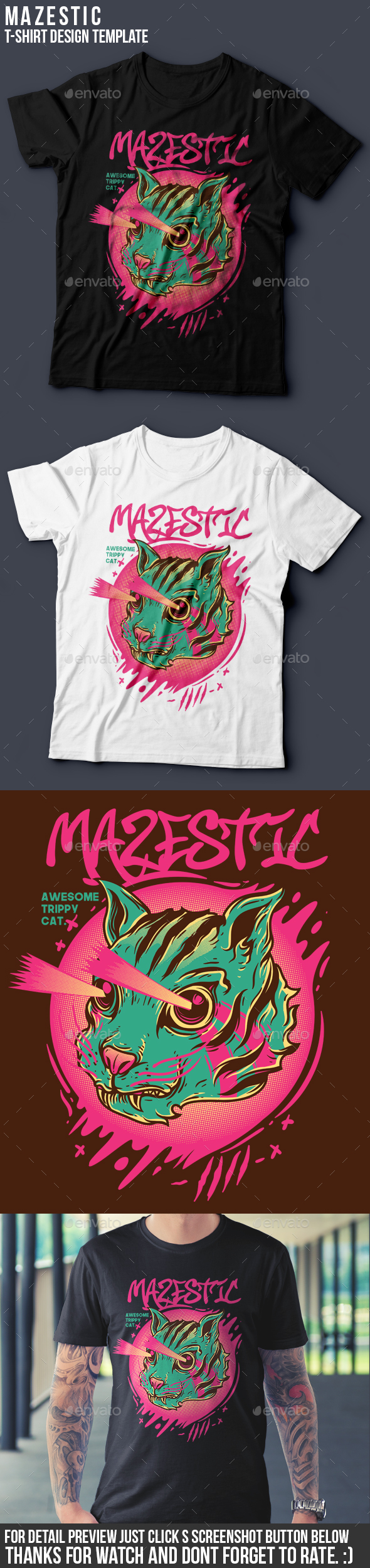 Graphicriver Mazestic T-Shirt Design 19594099