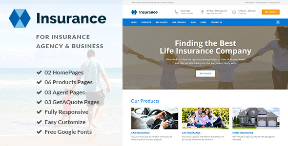 Insurance - Insurance Agency & Business HTML5 Template