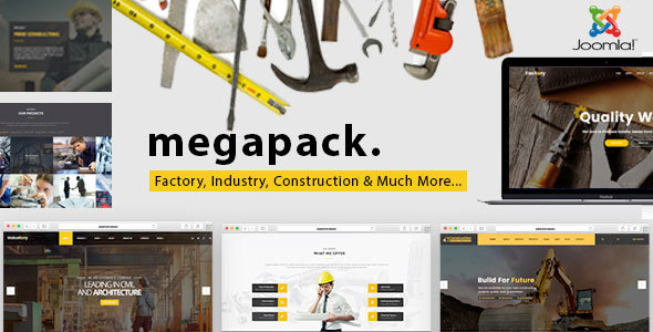 Mega Pack - Factory, Industry, Construction Joomla Template
