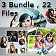 3 Collage Photo Frame Template Bundle