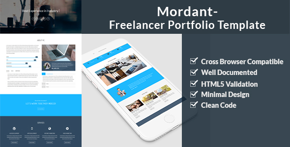 Themeforest Mordant - Freelancer Portfolio Template 19599573