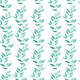 Seamless Pattern with Olive or Green Tea Leaves.