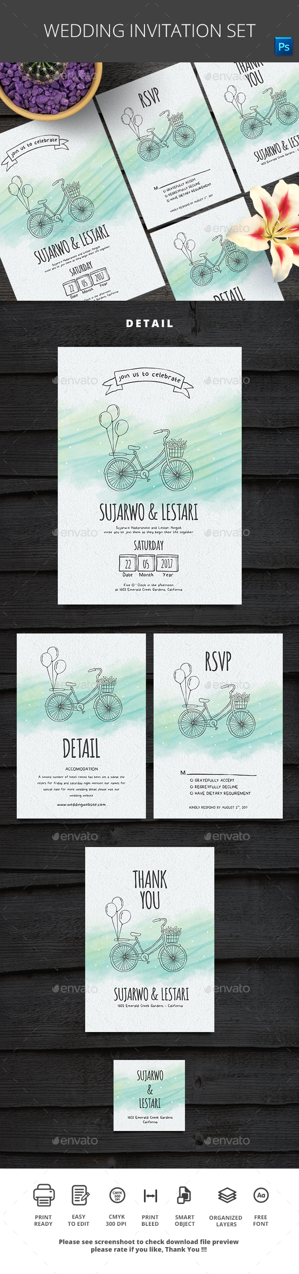 Wedding Invitation Set