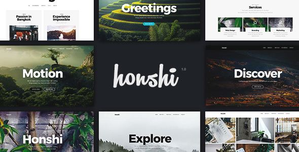 Honshi - One Page Multi Purpose Joomla! Template