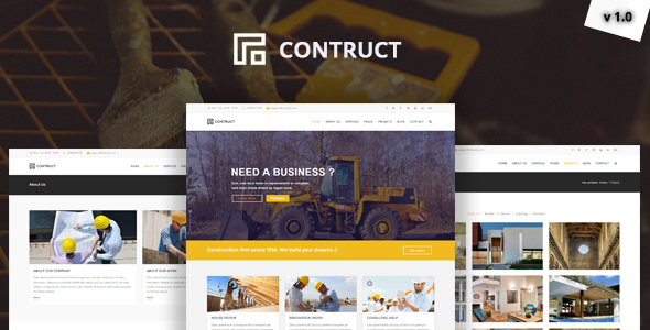Structure - Construction, Building Business Template