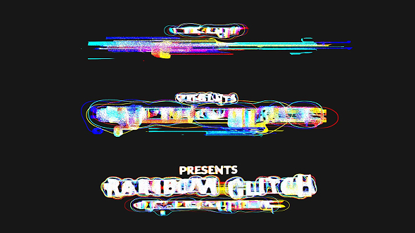 Rainbow Glitch Text Maker