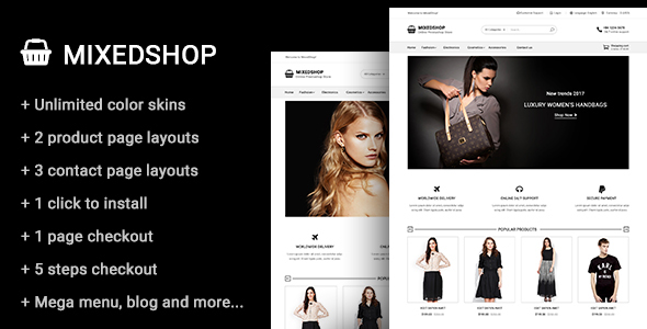 Mixedshop - Multipurpose Prestashop Theme