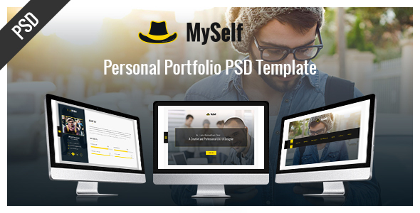Themeforest MySelf - Personal Portfolio PSD Template 19505479