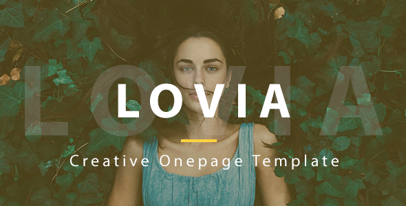 Lovia Creative Onepage Template