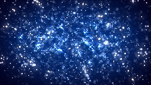 Videohive Abstract Royal Blue Particles Glitter Background 19615568