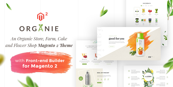 Themeforest Organie - An Organic Store, Farm, Cake and Flower Shop Magento 2 Theme 19620006