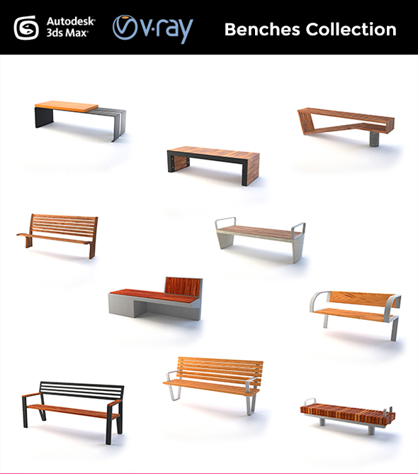 3DOcean Street Furniture Benches 19622219 3DOcean Street Furniture Benches 19622219