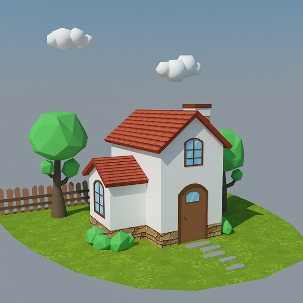 3DOcean Low Poly House 5 19629848 3DOcean Low Poly House 5 19629848