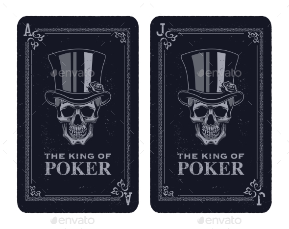 Skull Poker Card Vector